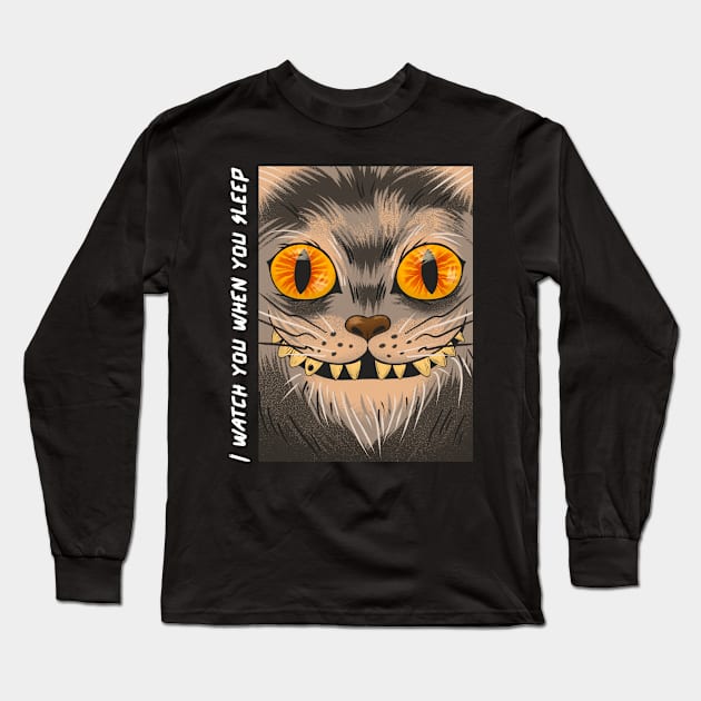 I watch you when you sleep Long Sleeve T-Shirt by John Byrne